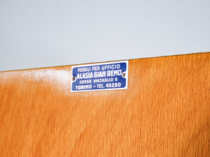 mobile archivio 1940 legno faggio cassetti schedario armadio alasia gian remo