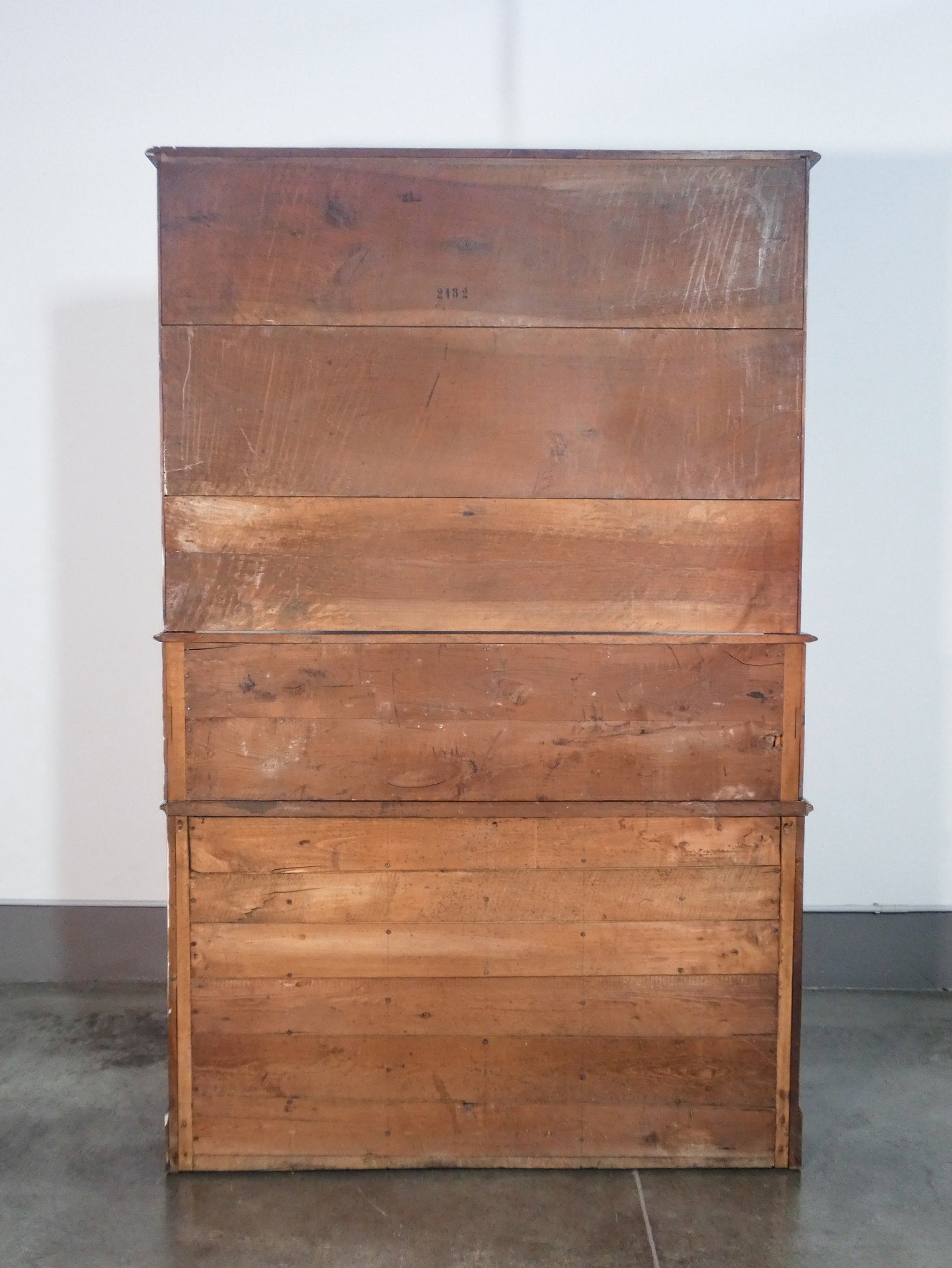 mobile farmacia cassettiera alzata legno massello noce epoca 1800 antico