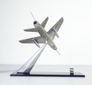 modellino aereo caccia alluminio fomaer aeronautica militare aeroplano