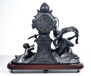 orologio parigina da tavolo stile luigi xv bronzo manuale suoneria mantel clock