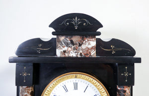 orologio pendolo trittico japy freres 1865 suoneria parigina marmo antico