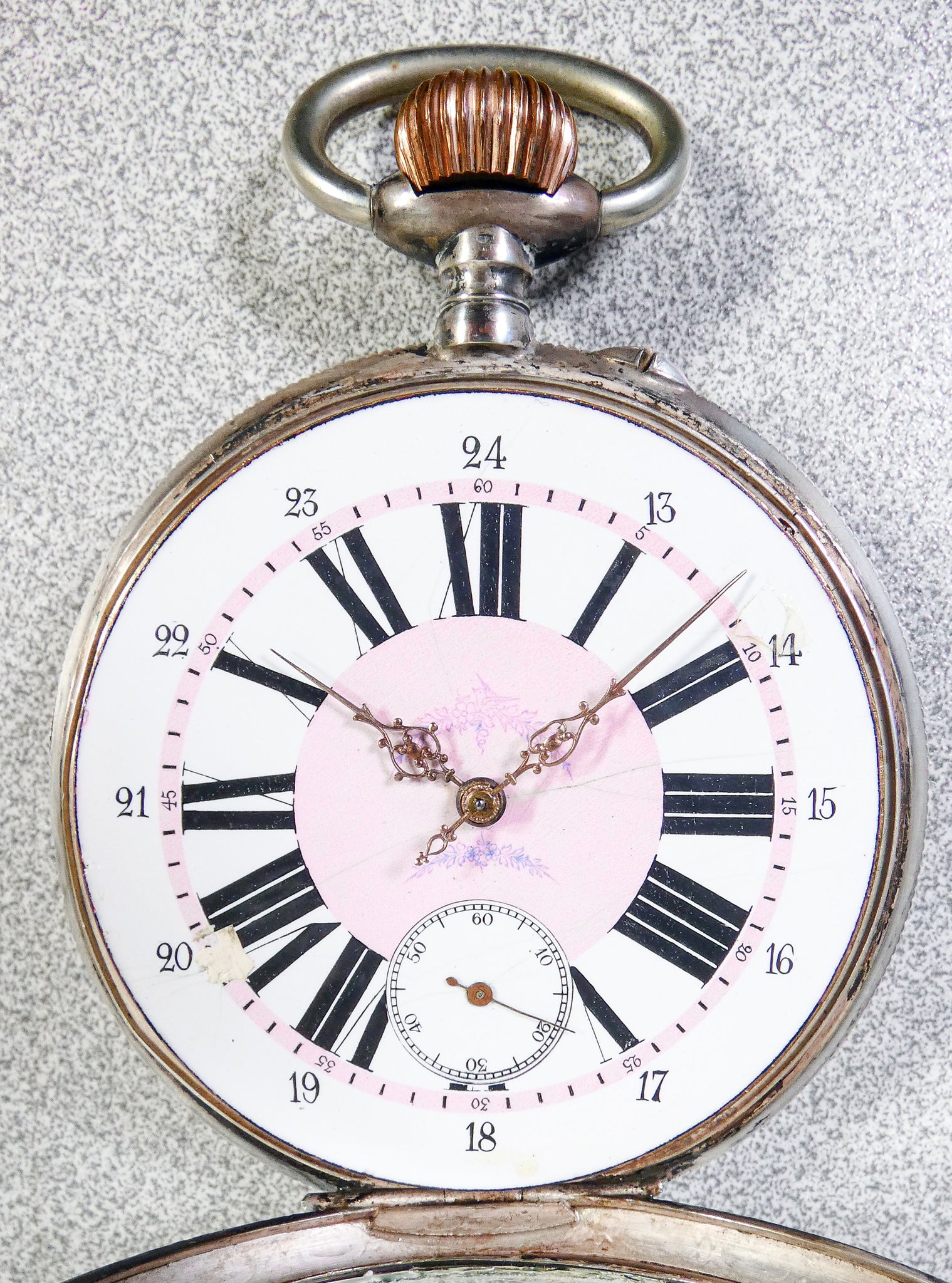 orologio tasca ferroviario ferrovie argento 800 goliath epoca 1800 antico
