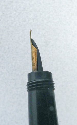 penna stilografica kosca milano safety 1920s laminata oro rientrante antica