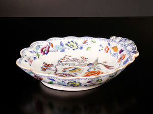 piatto vassoio davenport flying bird piatti ceramica porcellana 1810 antico