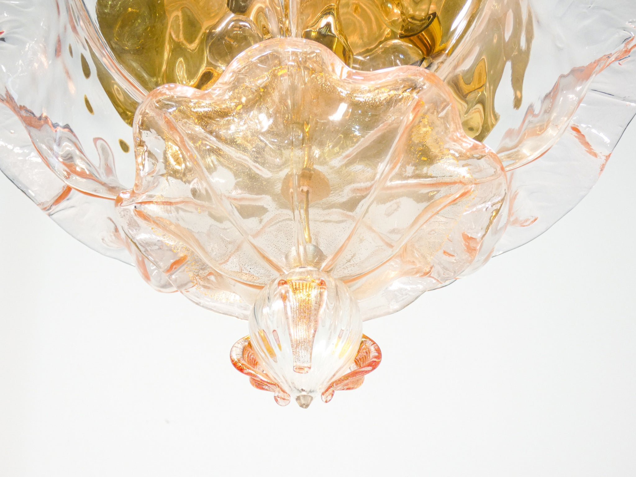 plafoniera la murrina vetro soffiato murano fiori lampada lampadario glass art