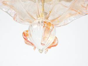 plafoniera la murrina vetro soffiato murano fiori lampada lampadario glass art