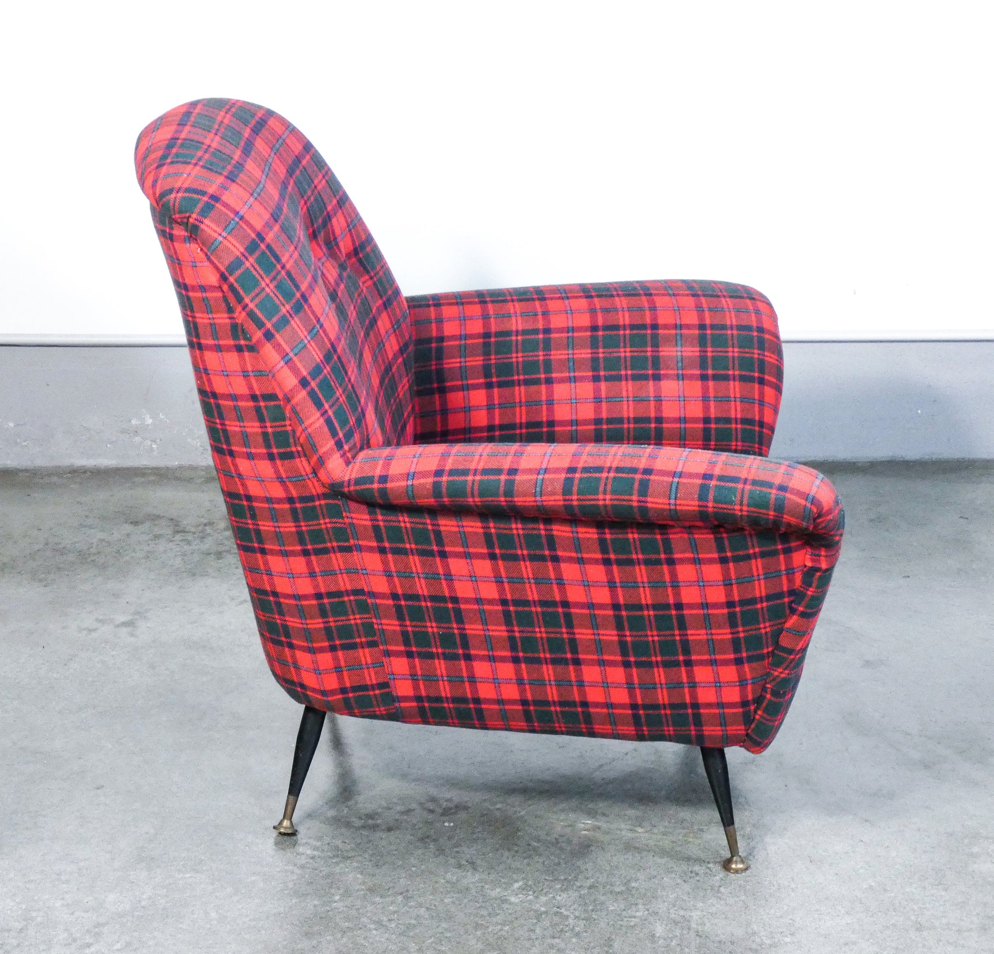 poltrona design italiano stile gigi radice per minotti vintage 1960s divano sofa