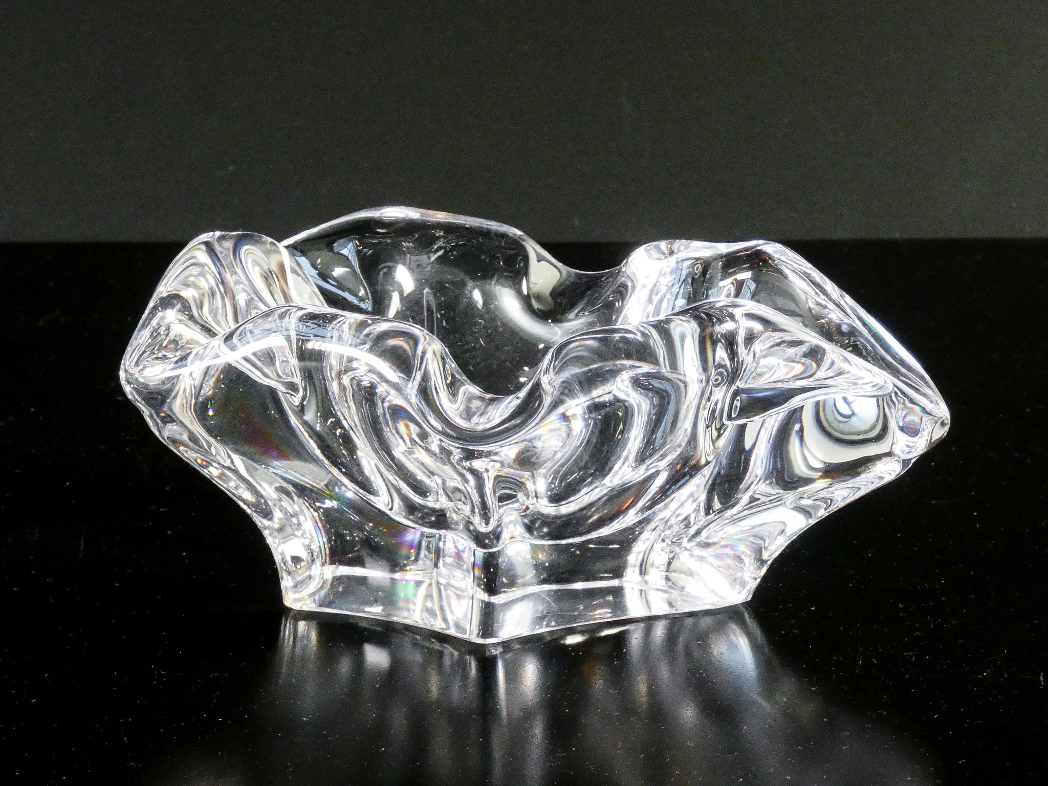 portacenere design bayel cristal cristallo francia posacenere centrotavola