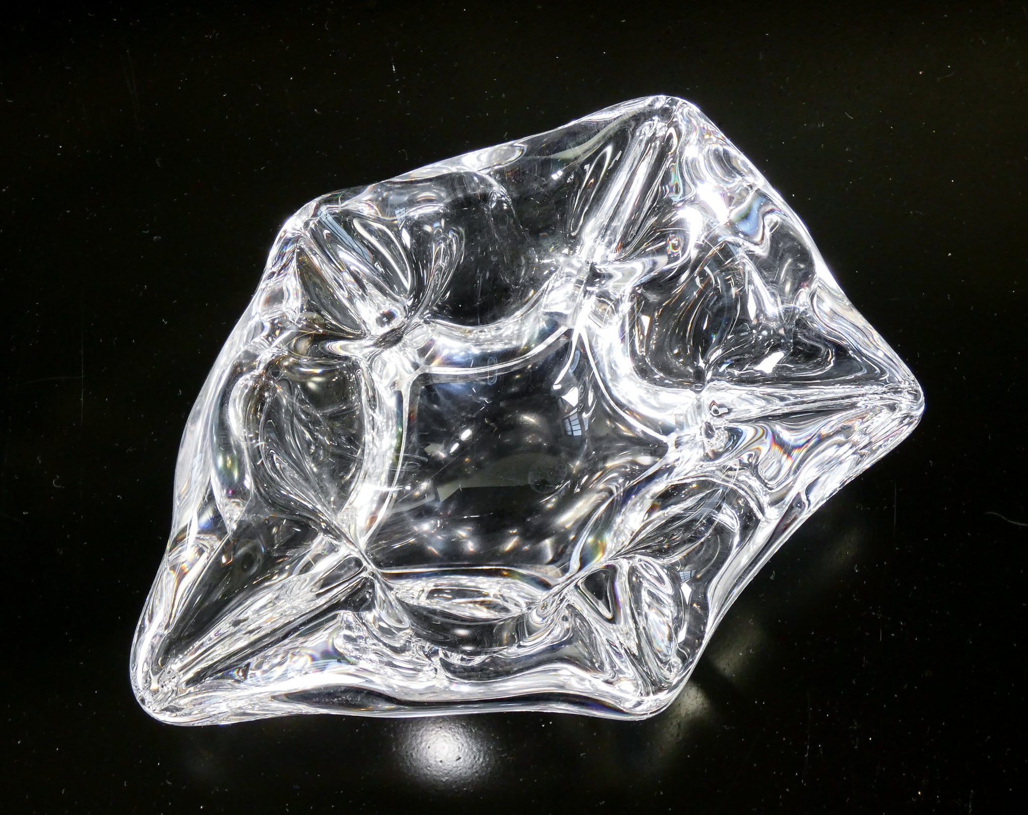 portacenere design bayel cristal cristallo francia posacenere centrotavola