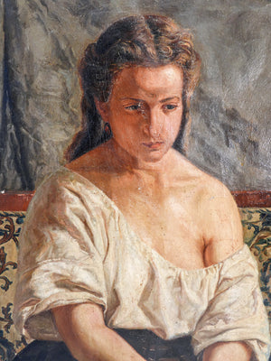 quadro copia epoca giuseppe sciuti la tradita epoca 1800 dipinto olio tela