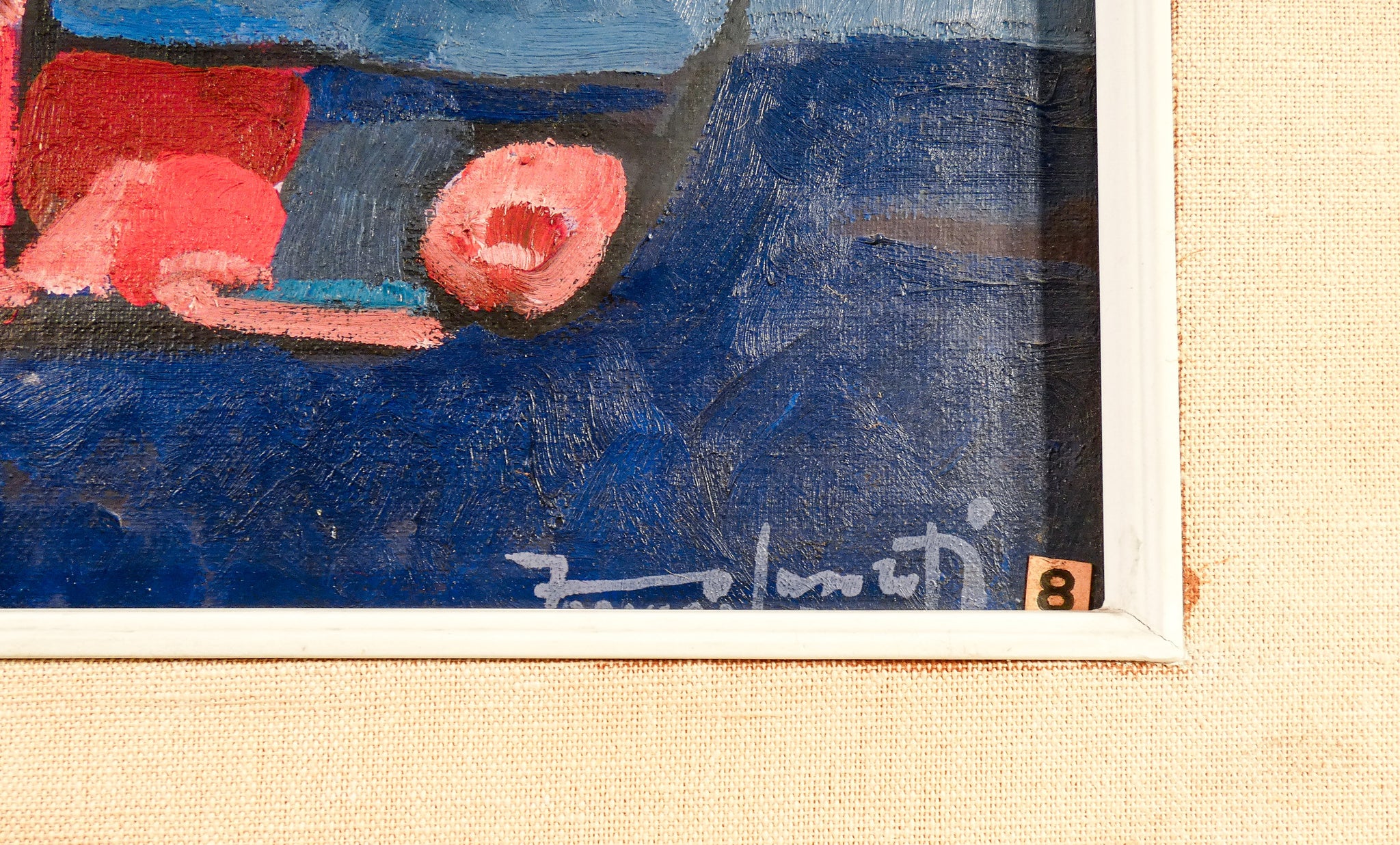 quadro firmato francesco casorati pavarolo pineta 1959 dipinto olio tela