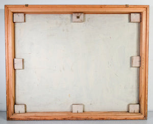 quadro firmato gandini saldatore metallurgico dipinto olio tavola epoca 1982
