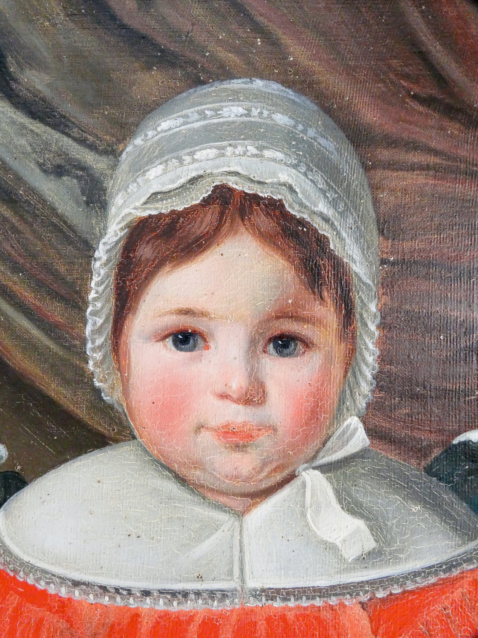 quadro ritratto bambini dipinto olio tela epoca 1800 italia portait children