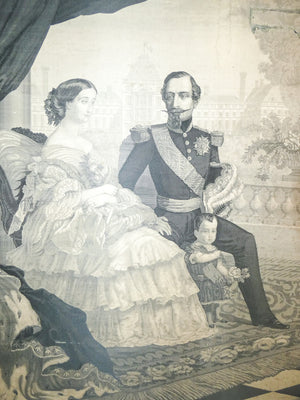 ricamo arazzo seta napoleone iii carquillat francois quadro epoca 1800 antico