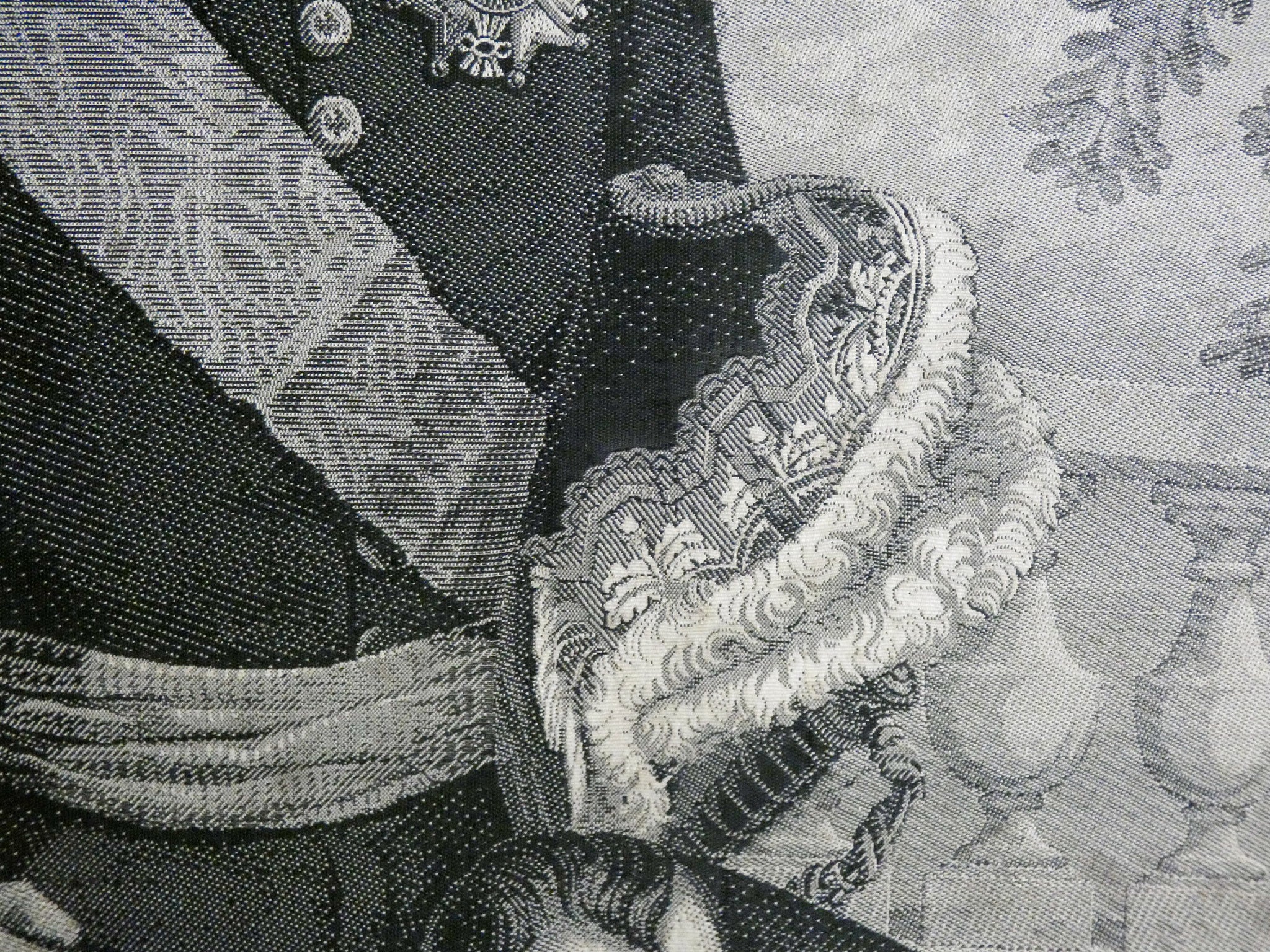 ricamo arazzo seta napoleone iii carquillat francois quadro epoca 1800 antico