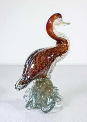 scultura anatra vetro soffiato policromo murano artigianale glass art venice