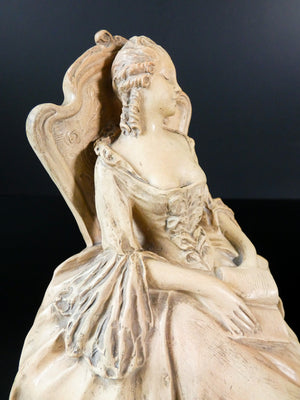 scultura arturo pannunzio firmata terracotta dama dormiente ceramica italia