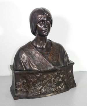 scultura busto donna dama bassorilievo terracotta koenig lengsfeld statua antica