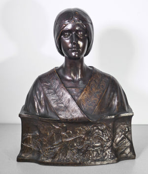 scultura busto donna dama bassorilievo terracotta koenig lengsfeld statua antica