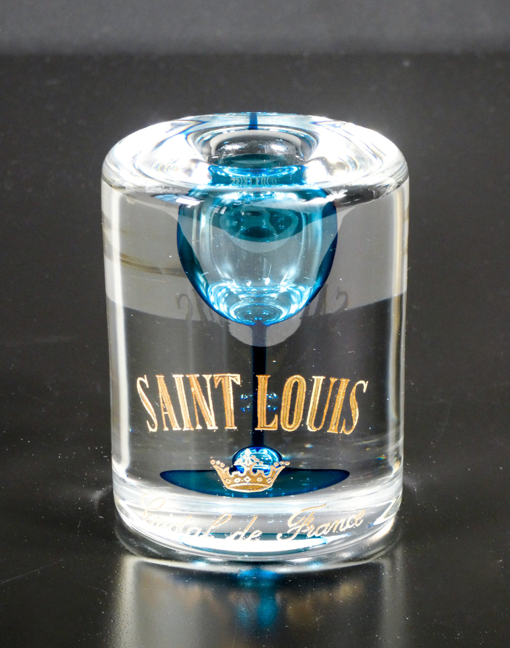 scultura cristallo saint louis cristal de france 1960 promozionale pubblicitaria