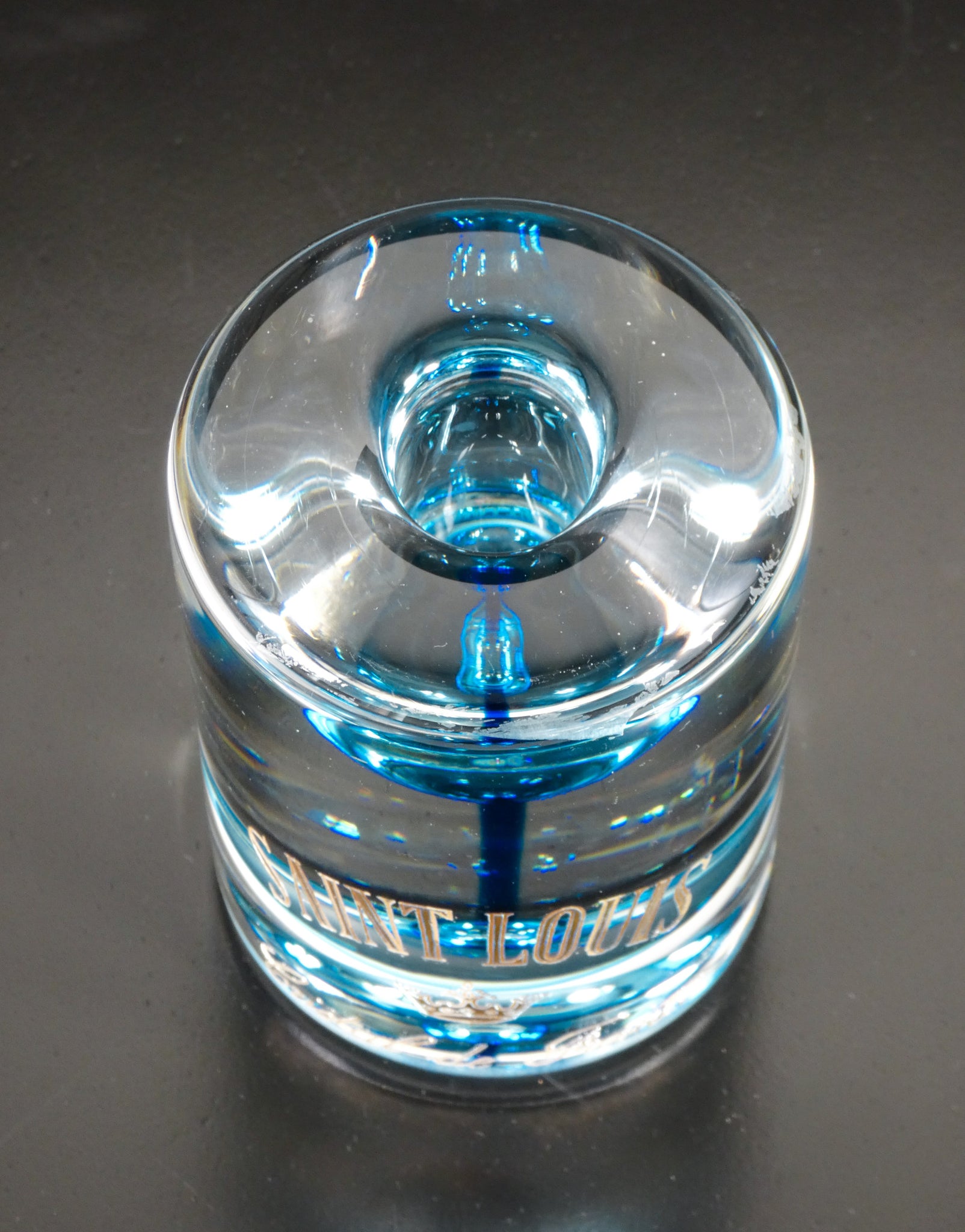scultura cristallo saint louis cristal de france 1960 promozionale pubblicitaria