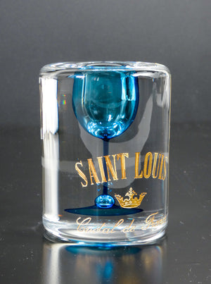 scultura cristallo saint louis cristal de france 1960 promozionale pubblicitaria