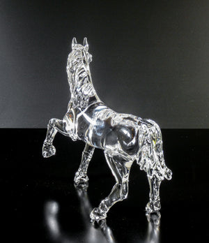 scultura firmata arnaldo zanella cavallo vetro soffiato murano arte statua