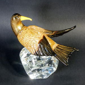 scultura firmata oscar zanetti design vetro soffiato murano uccello anatra 2