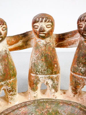 scultura messico cerchia amici terracotta circulo de amigos circle of friends