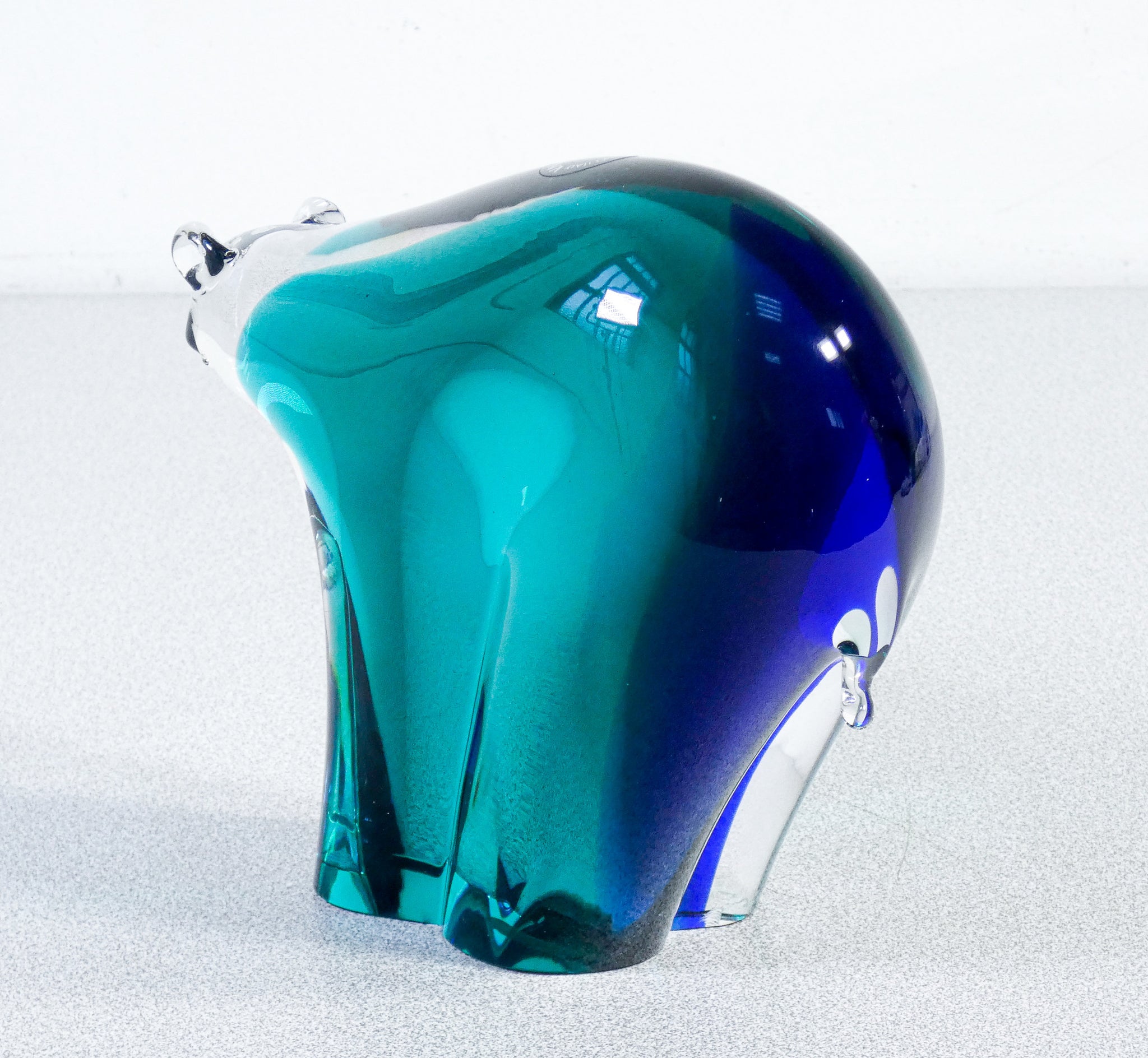 scultura orso vittorio nason vetro soffiato policromo murano glass art venice