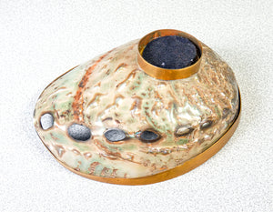 scultura svuotatasche design conchiglia abalone orecchie di mare ciotola