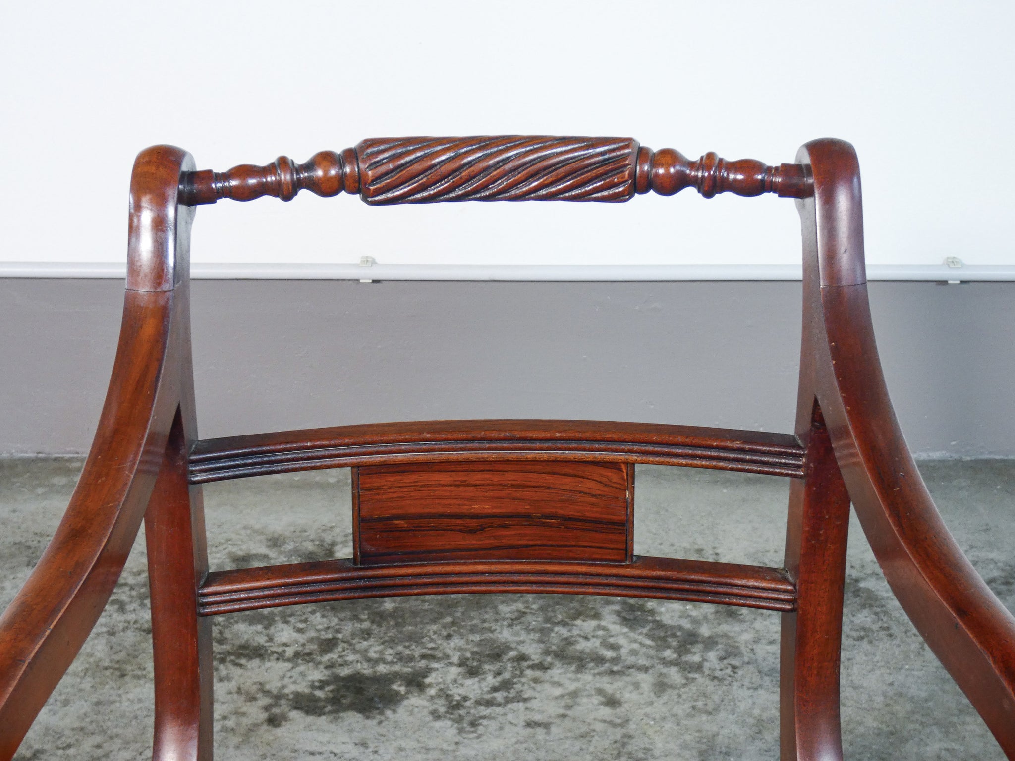 sedia vittoriana legno massello mogano epoca fine 800 trono capotavola antica