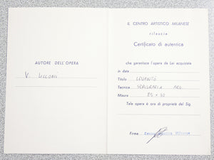 serigrafia firmata umberto lilloni levanto argento 925 numerata con autentica
