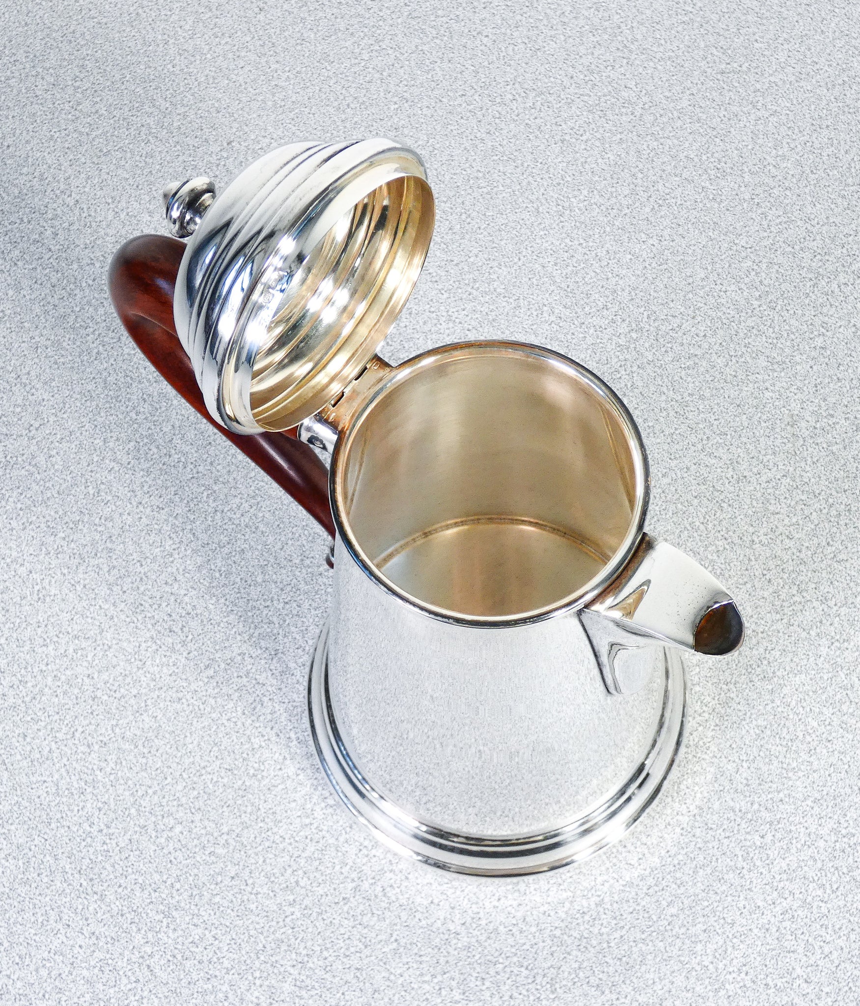 servizio argento sterling 925 legno flli calegaro te caffe caffettiera teiera