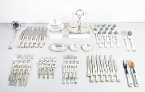 servizio posate stancampiano eugenio argento 800 85 pz 12 persone italia 1960