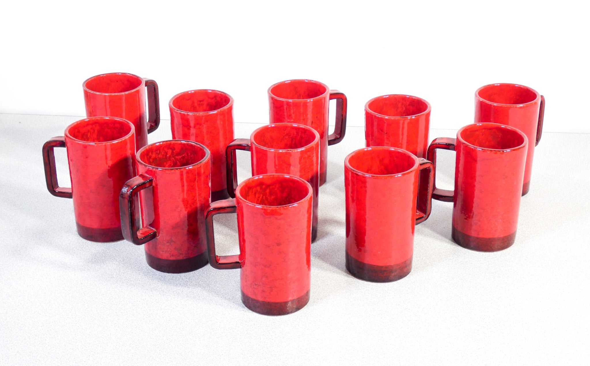 Tazza Vaso Da Notte In Ceramica Stile Vintage – Tazza Da Caffè Originale Con Coperchio – Regalo Divertente Per Ufficio E Casa (Rosso)