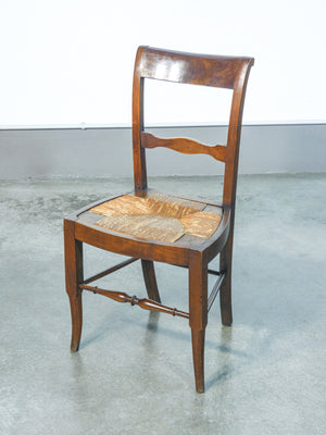 set 6 sedie campagnole legno massello faggio epoca 1800 sala da pranzo antico