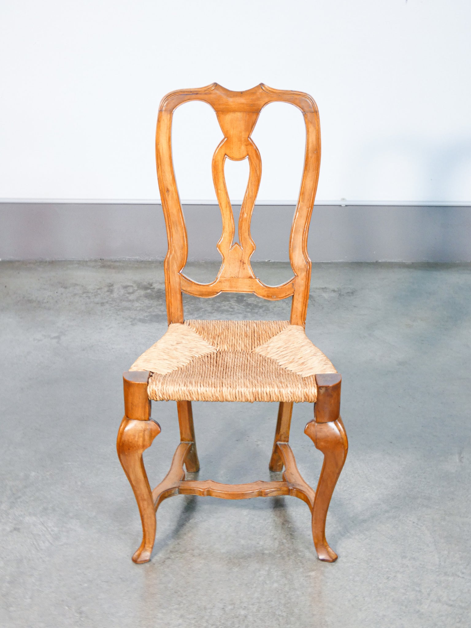 set 6 sedie legno noce epoca 1800 da pranzo campagnole stile luigi xvi paglia