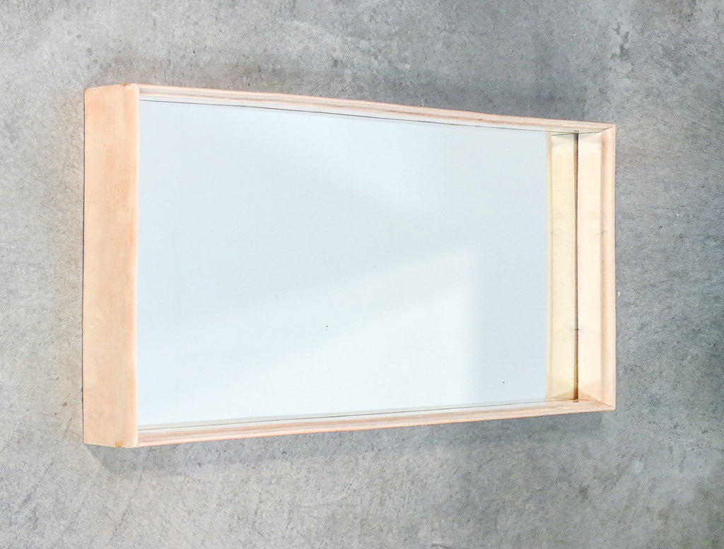specchiera design italia stile valabrega specchio vintage 1950s legno laccato