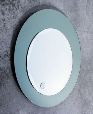 specchio design italia epoca 1960s rotondo cornice vintage mirror galvorame