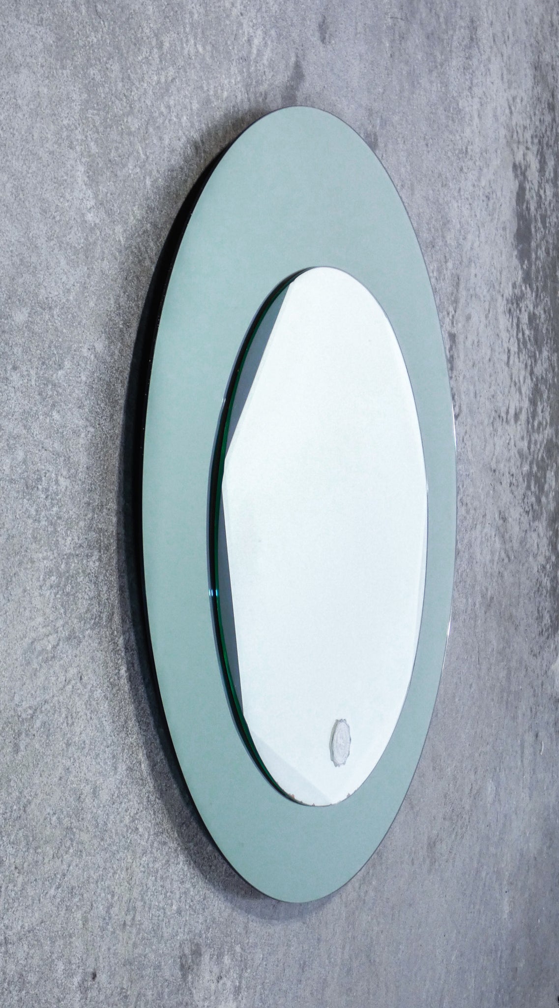 specchio design italia epoca 1960s rotondo cornice vintage mirror galvorame