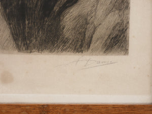 stampa ritratto auguste danse incisione acquaforte epoca 800 bruxelles antica