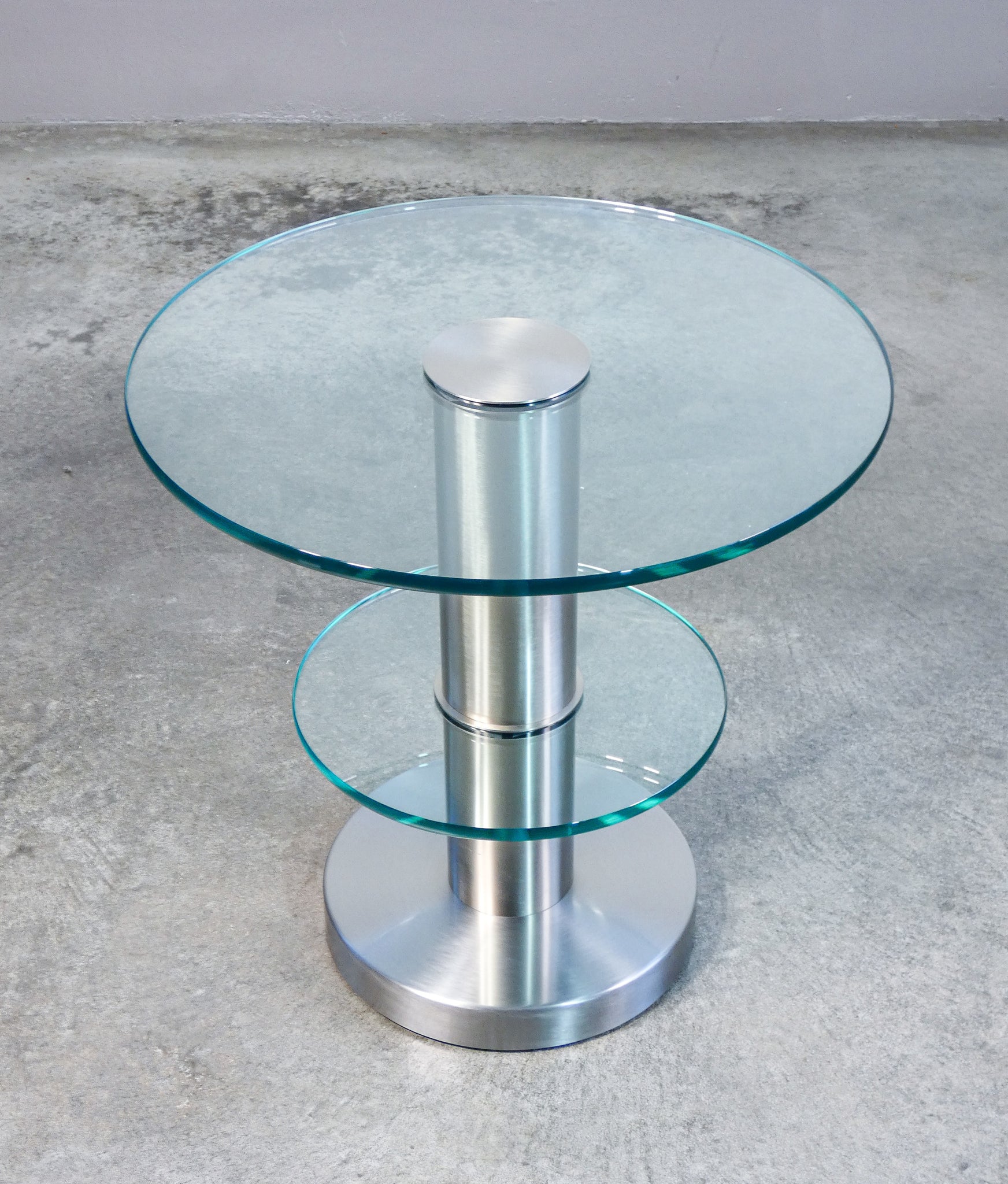 tavolino 1932 design gio ponti per fontana arte epoca vetro tondo metallo