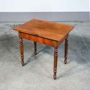 tavolino basso carlo x legno massello noce epoca 1800 salotto tavolo antico