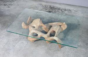 tavolino basso design kamasutra scultura cristallo vintage italy coffee table