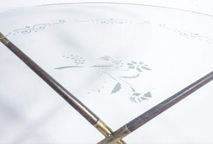 tavolino design cesare lacca 1950 vintage coffe table italy tondo legno epoca