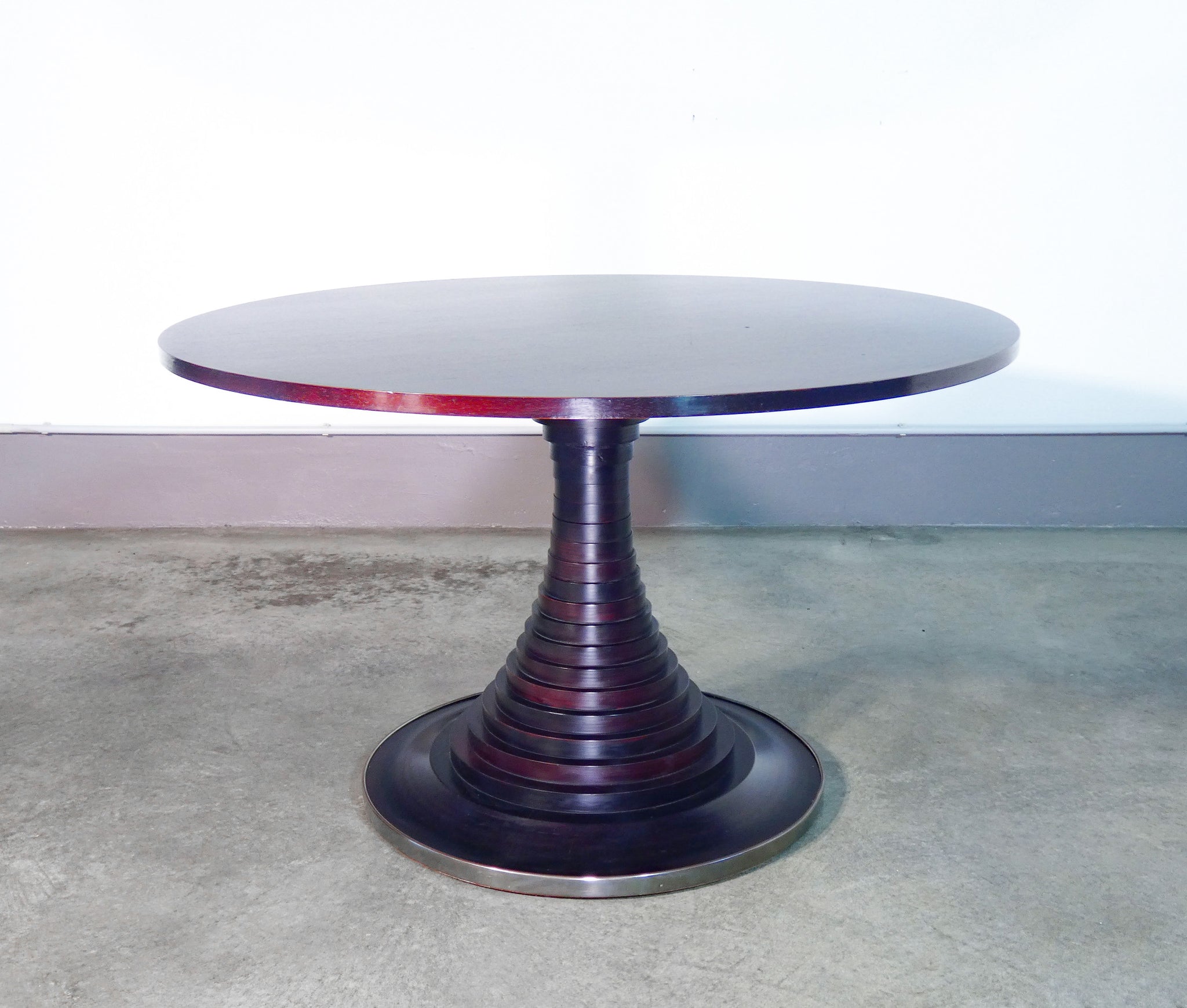tavolo 180 sedie design carlo de carli per sormani 1960s legno palissandro