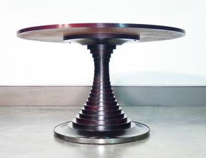tavolo 180 sedie design carlo de carli per sormani 1960s legno palissandro