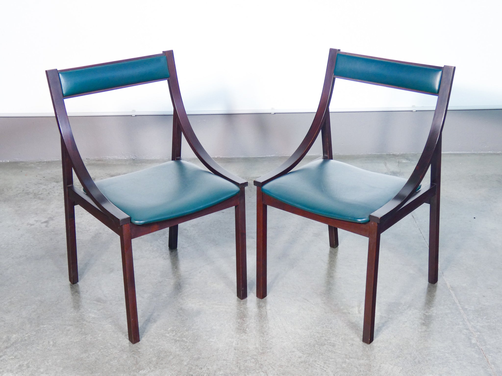 tavolo 180 sedie design carlo de carli per sormani 1960s legno palissandro