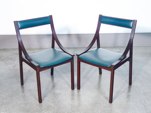 tavolo 180 sedie design carlo de carli per sormani 1960s legno palissandro